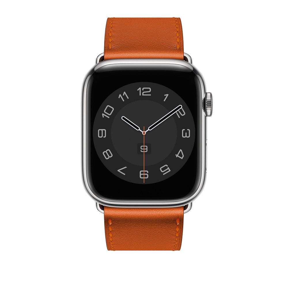 Curea Leather Elegance - Apple Watch 1/2/3/4/5/6/7/8/9/10/11/SE/SE2/SE3 - 38/40/41/42 MM - Orange
