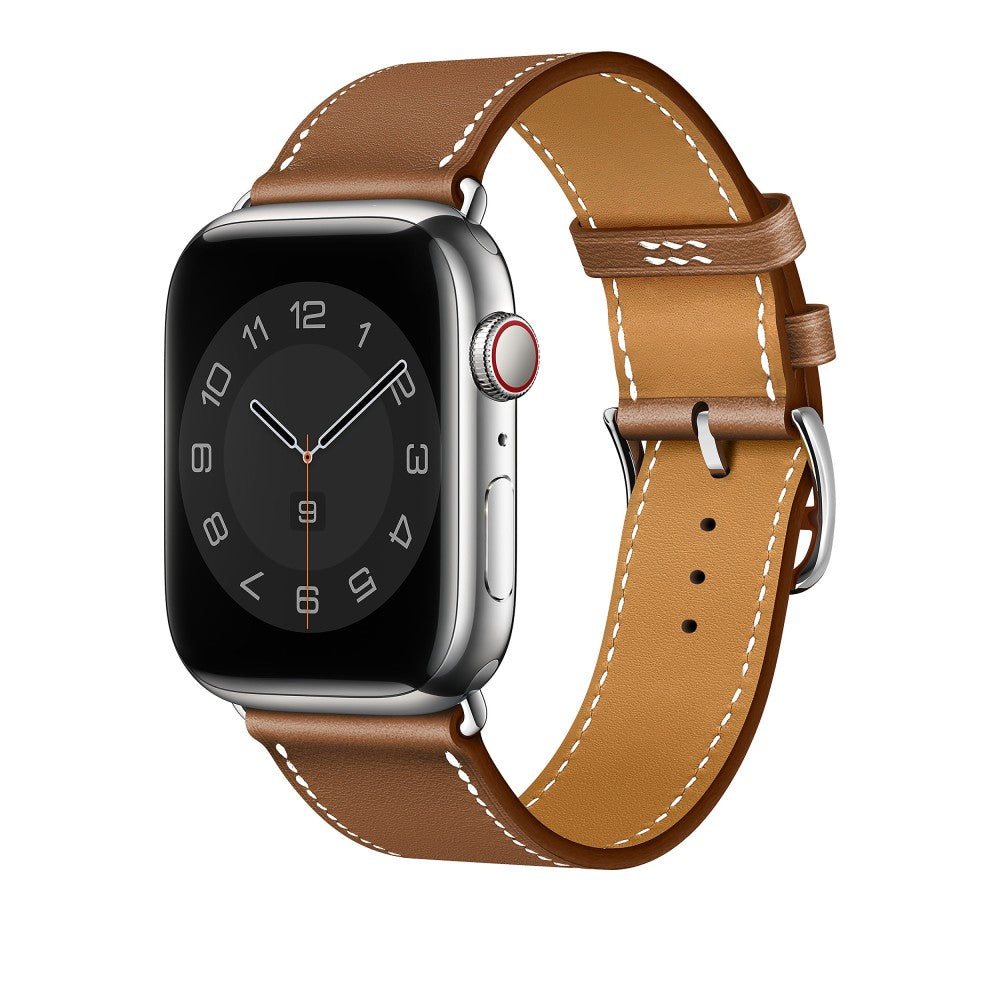 Curea Leather Elegance - Apple Watch 1/2/3/4/5/6/7/8/9/10/11/SE/SE2/SE3 - 38/40/41/42 MM - Brown