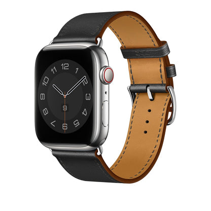 Curea Leather Elegance - Apple Watch 1/2/3/4/5/6/7/8/9/10/11/SE/SE2/SE3 - 38/40/41/42 MM - Black