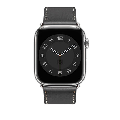 Leather Elegance Strap - Apple Watch 1/2/3/4/5/6/7/8/9/10/11/SE/SE2/SE3/Ultra 1/Ultra 2/Ultra 3 - 42/44/45/46/49 MM - Dark Gray