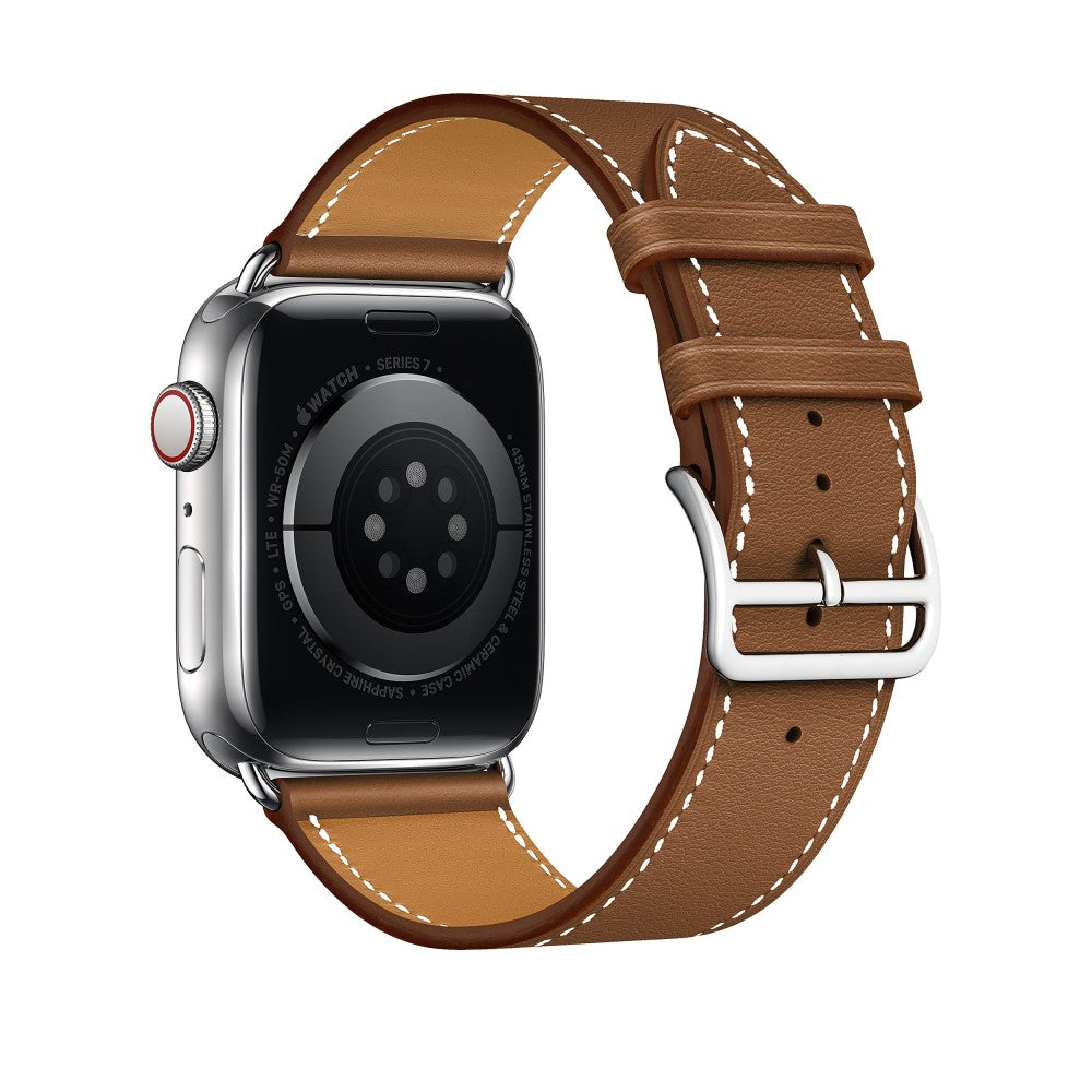 Curea Leather Elegance - Apple Watch 1/2/3/4/5/6/7/8/9/10/11/SE/SE2/SE3/Ultra 1/Ultra 2/Ultra 3 - 42/44/45/46/49 MM - Brown