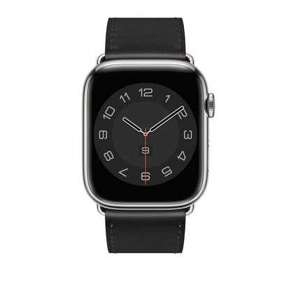 Leather Elegance Strap - Apple Watch 1/2/3/4/5/6/7/8/9/10/11/SE/SE2/SE3/Ultra 1/Ultra 2/Ultra 3 - 42/44/45/46/49 MM - Black