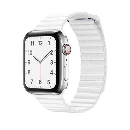 Curea Leather Loop Heritage - Apple Watch 1/2/3/4/5/6/7/8/9/10/11/SE/SE2/SE3 - 38/40/41/42 MM - White