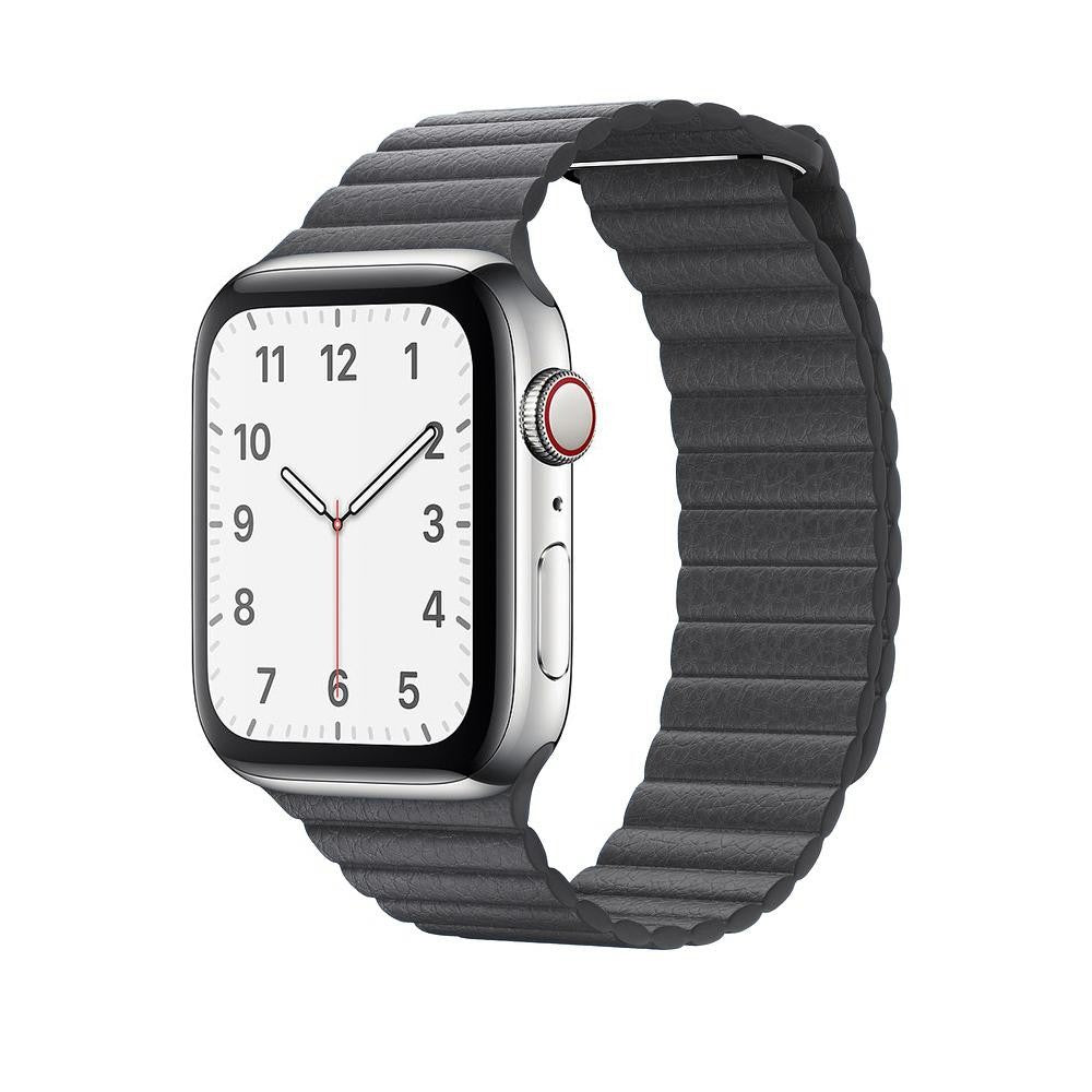 Curea Leather Loop Heritage - Apple Watch 1/2/3/4/5/6/7/8/9/10/11/SE/SE2/SE3 - 38/40/41/42 MM - Dark Gray