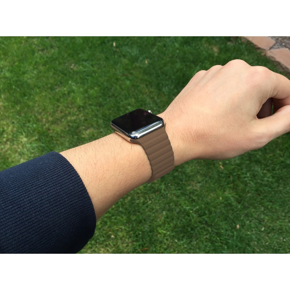 Curea Leather Loop Heritage - Apple Watch 1/2/3/4/5/6/7/8/9/10/11/SE/SE2/SE3 - 38/40/41/42 MM - Brown