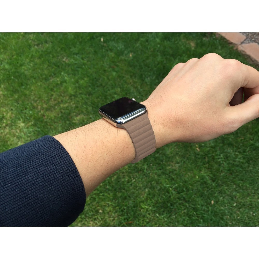 Curea Leather Loop Heritage - Apple Watch 1/2/3/4/5/6/7/8/9/10/11/SE/SE2/SE3 - 38/40/41/42 MM - Cream