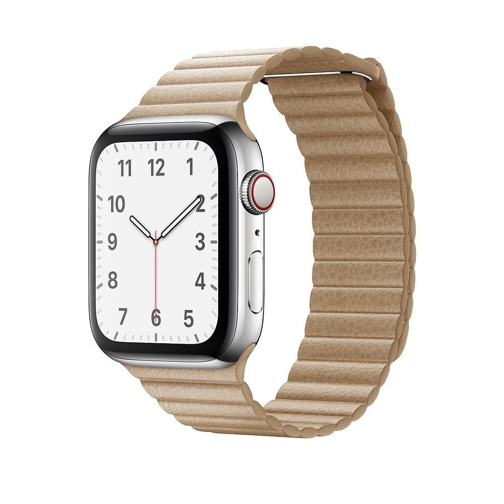 Curea Leather Loop Heritage - Apple Watch 1/2/3/4/5/6/7/8/9/10/11/SE/SE2/SE3 - 38/40/41/42 MM - Cream