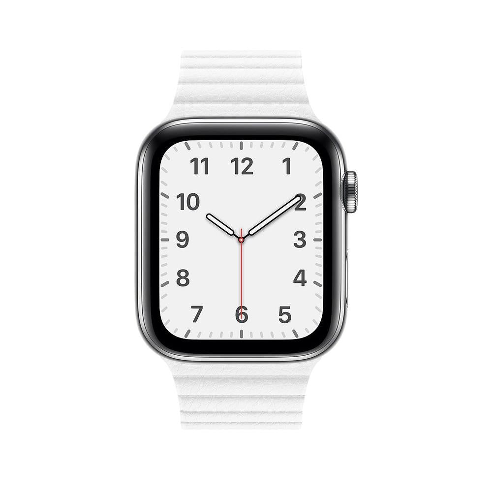 Curea Leather Loop Heritage - Apple Watch 1/2/3/4/5/6/7/8/9/10/11/SE/SE2/SE3/Ultra 1/Ultra 2/Ultra 3 - 42/44/45/46/49 MM - White