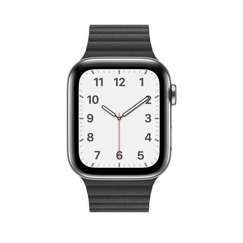 Curea Leather Loop Heritage - Apple Watch 1/2/3/4/5/6/7/8/9/10/11/SE/SE2/SE3/Ultra 1/Ultra 2/Ultra 3 - 42/44/45/46/49 MM - Black