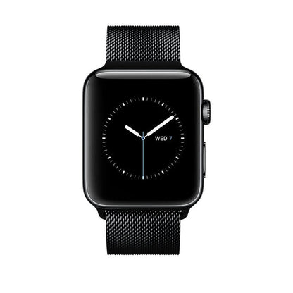 Milanese Classic Strap - Apple Watch 1/2/3/4/5/6/7/8/9/10/11/SE/SE2/SE3 - 38/40/41/42 MM - Black