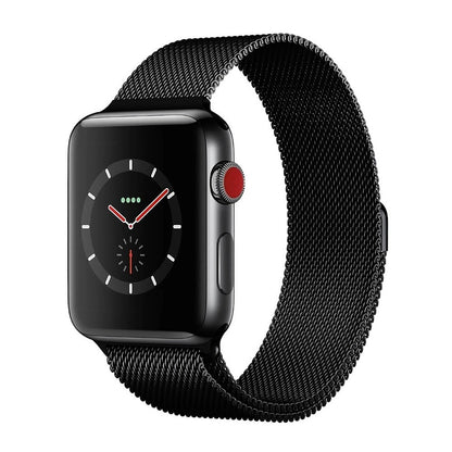 Milanese Classic Strap - Apple Watch 1/2/3/4/5/6/7/8/9/10/11/SE/SE2/SE3 - 38/40/41/42 MM - Black