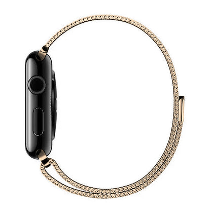 Curea Milanese Classic - Apple Watch 1/2/3/4/5/6/7/8/9/10/11/SE/SE2/SE3/Ultra 1/Ultra 2/Ultra 3 - 42/44/45/46/49 MM - Official Gold