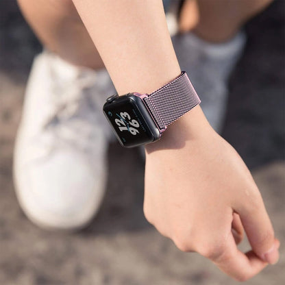 Curea Milanese Classic - Apple Watch 1/2/3/4/5/6/7/8/9/10/11/SE/SE2/SE3/Ultra 1/Ultra 2/Ultra 3 - 42/44/45/46/49 MM - Rose Pink