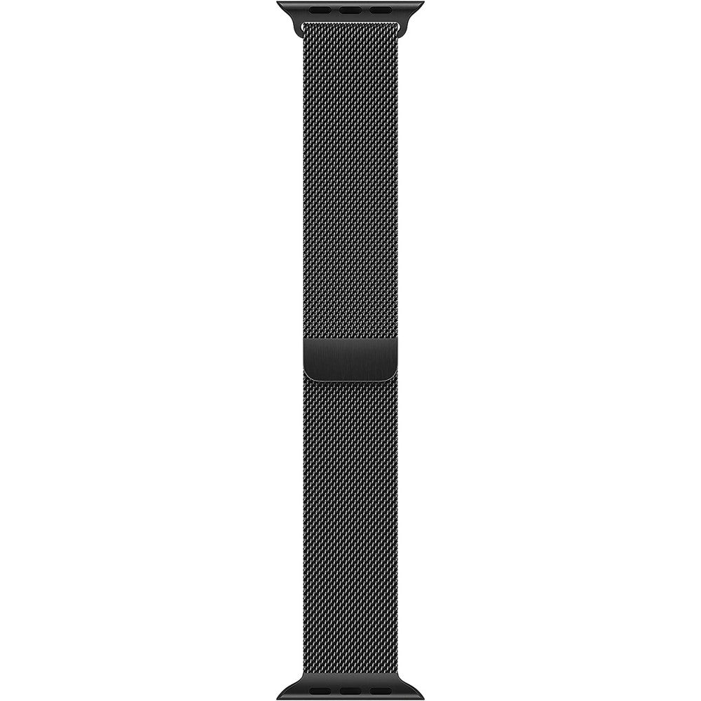 Milanese Classic Strap - Apple Watch 1/2/3/4/5/6/7/8/9/10/11/SE/SE2/SE3/Ultra 1/Ultra 2/Ultra 3 - 42/44/45/46/49 MM - Carbon Black