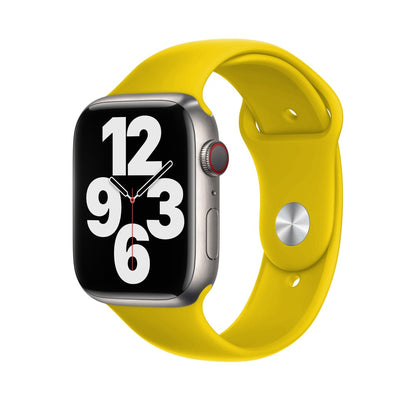 Curea Silicone Sport - Apple Watch 1/2/3/4/5/6/7/8/9/10/11/SE/SE2/SE3 - 38/40/41/42 MM - S/M - Yellow