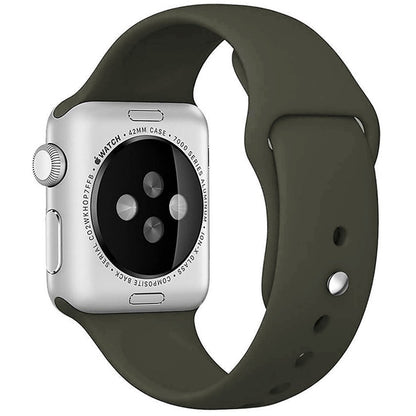 Silicone Sport Strap - Apple Watch 1/2/3/4/5/6/7/8/9/10/11/SE/SE2/SE3 - 38/40/41/42 MM - S/M - Webster Green