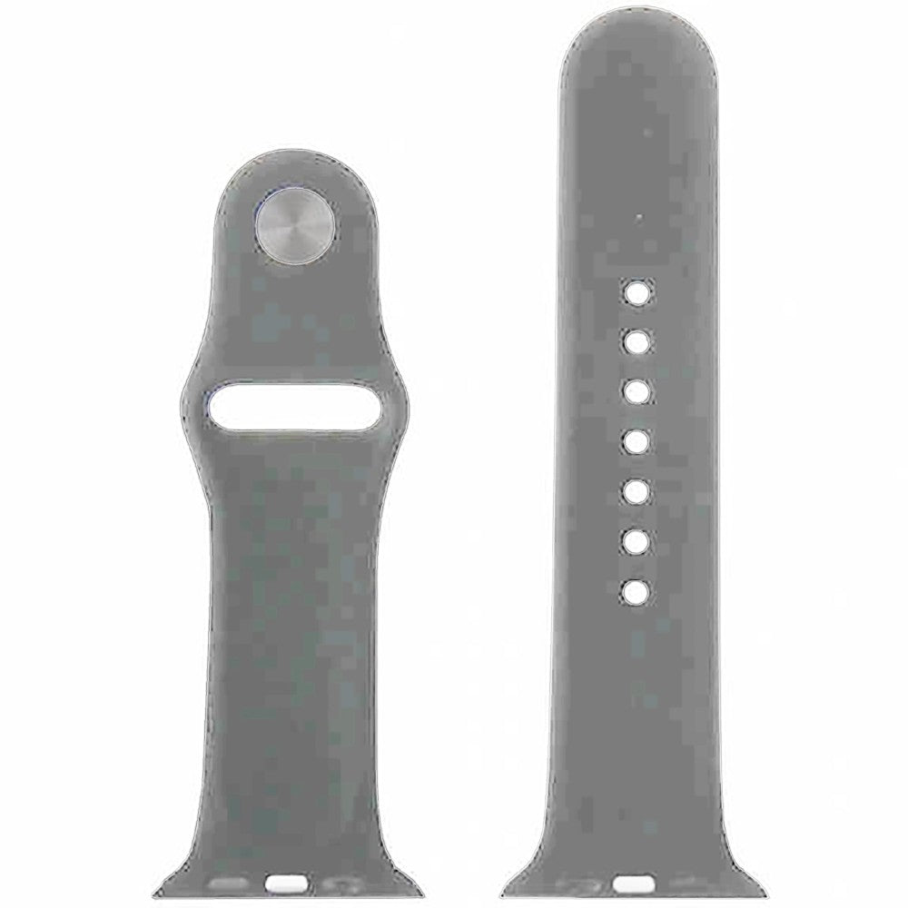Curea Silicone Sport - Apple Watch 1/2/3/4/5/6/7/8/9/10/11/SE/SE2/SE3 - 38/40/41/42 MM - S/M - Gray