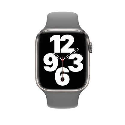 Curea Silicone Sport - Apple Watch 1/2/3/4/5/6/7/8/9/10/11/SE/SE2/SE3 - 38/40/41/42 MM - S/M - Gray