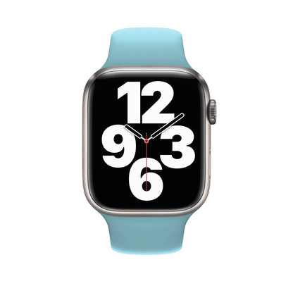 Curea Silicone Sport - Apple Watch 1/2/3/4/5/6/7/8/9/10/11/SE/SE2/SE3 - 38/40/41/42 MM - S/M - Baby Blue