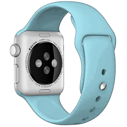 Curea Silicone Sport - Apple Watch 1/2/3/4/5/6/7/8/9/10/11/SE/SE2/SE3 - 38/40/41/42 MM - S/M - Baby Blue