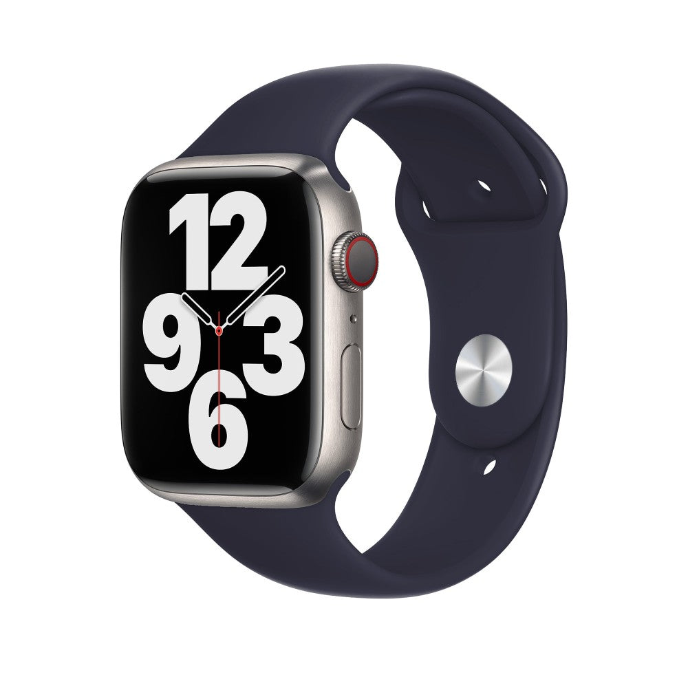 Curea Silicone Sport - Apple Watch 1/2/3/4/5/6/7/8/9/10/11/SE/SE2/SE3/Ultra 1/Ultra 2/Ultra 3 - 42/44/45/46/49 MM - S/M - Midnight Blue
