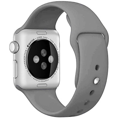 Curea Silicone Sport - Apple Watch 1/2/3/4/5/6/7/8/9/10/11/SE/SE2/SE3/Ultra 1/Ultra 2/Ultra 3 - 42/44/45/46/49 MM - S/M - Gray