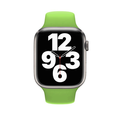 Silicone Sport Band - Apple Watch 1/2/3/4/5/6/7/8/9/10/11/SE/SE2/SE3/Ultra 1/Ultra 2/Ultra 3 - 42/44/45/46/49 MM - S/M - Acid Green