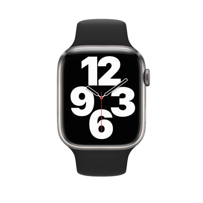 Curea Silicone Sport - Apple Watch 1/2/3/4/5/6/7/8/9/10/11/SE/SE2/SE3/Ultra 1/Ultra 2/Ultra 3 - 42/44/45/46/49 MM - S/M - Black