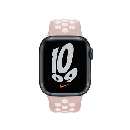 Curea Sport Loop Active - Apple Watch 1/2/3/4/5/6/7/8/9/10/11/SE/SE2/SE3 - 38/40/41/42 MM - S/M - Light Pink/White