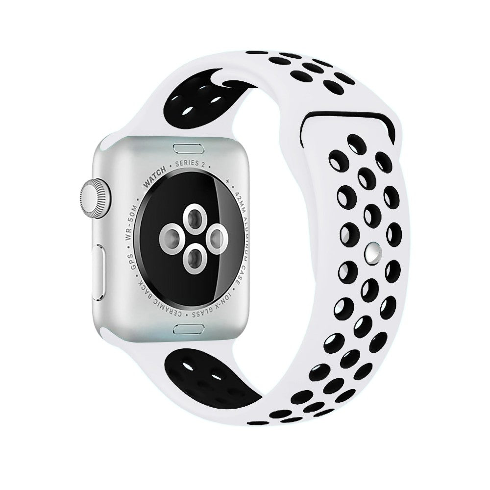 Active Sport Loop Strap - Apple Watch 1/2/3/4/5/6/7/8/9/10/11/SE/SE2/SE3/Ultra 1/Ultra 2/Ultra 3 - 42/44/45/46/49 MM - S/M - White/Black