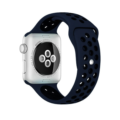 Curea Sport Loop Active - Apple Watch 1/2/3/4/5/6/7/8/9/10/11/SE/SE2/SE3/Ultra 1/Ultra 2/Ultra 3 - 42/44/45/46/49 MM - S/M - Midnight Blue/Black