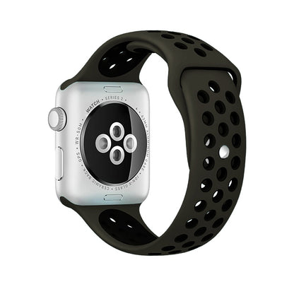 Curea Sport Loop Active - Apple Watch 1/2/3/4/5/6/7/8/9/10/11/SE/SE2/SE3/Ultra 1/Ultra 2/Ultra 3 - 42/44/45/46/49 MM - S/M - Army Green/Black
