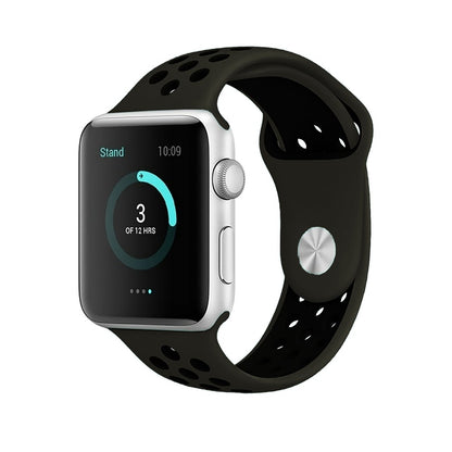 Curea Sport Loop Active - Apple Watch 1/2/3/4/5/6/7/8/9/10/11/SE/SE2/SE3/Ultra 1/Ultra 2/Ultra 3 - 42/44/45/46/49 MM - S/M - Army Green/Black