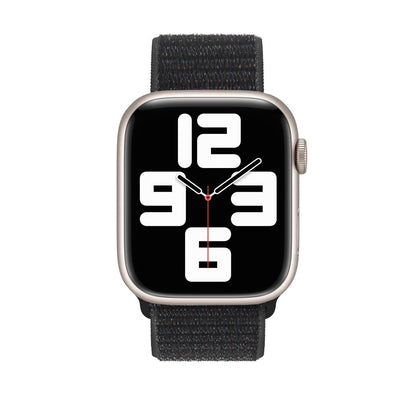 Curea Nylon Classic - Apple Watch 1/2/3/4/5/6/7/8/9/10/11/SE/SE2/SE3 - 38/40/41/42 MM - Black