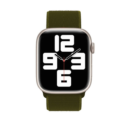 Classic Nylon Strap - Apple Watch 1/2/3/4/5/6/7/8/9/10/11/SE/SE2/SE3 - 38/40/41/42 MM - Olive Flak
