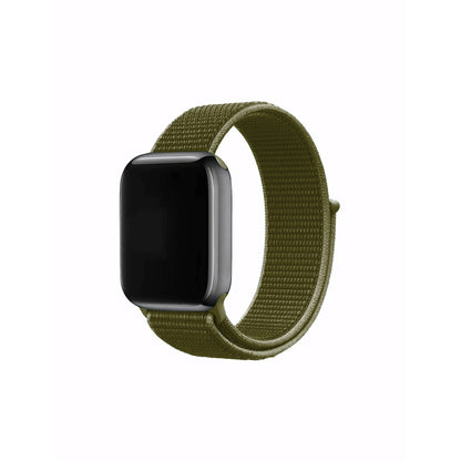 Classic Nylon Strap - Apple Watch 1/2/3/4/5/6/7/8/9/10/11/SE/SE2/SE3 - 38/40/41/42 MM - Olive Flak
