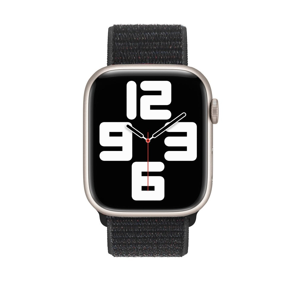 Curea Nylon Classic - Apple Watch 1/2/3/4/5/6/7/8/9/10/11/SE/SE2/SE3/Ultra 1/Ultra 2/Ultra 3 - 42/44/45/46/49 MM - Black