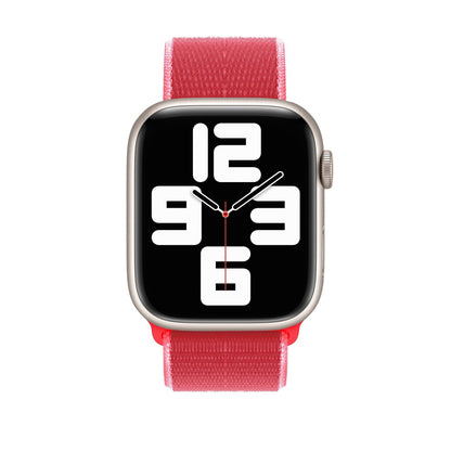 Nylon Classic Strap - Apple Watch 1/2/3/4/5/6/7/8/9/10/11/SE/SE2/SE3/Ultra 1/Ultra 2/Ultra 3 - 42/44/45/46/49 MM - Hibiscus