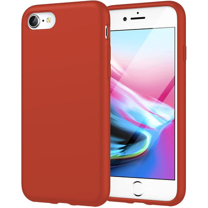 Soft Silicone Case - iPhone 7/8/SE2 - Orange Red