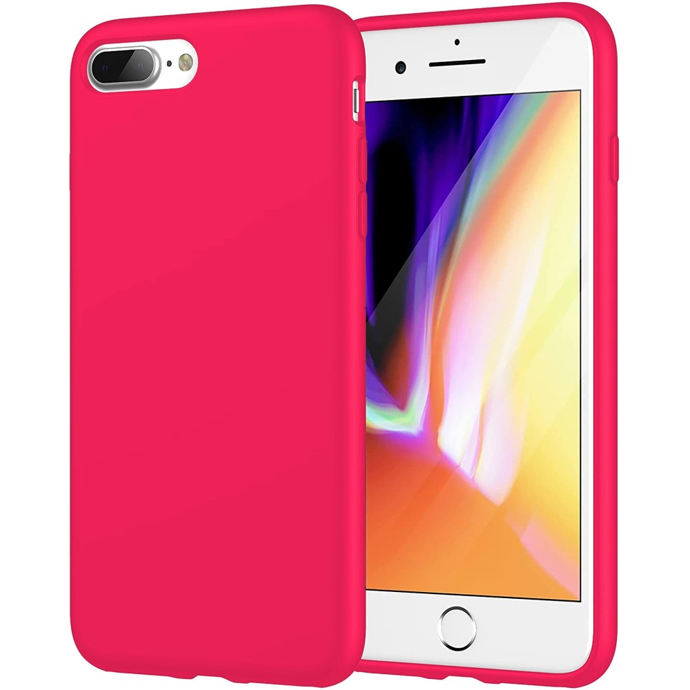 Soft Silicone Case - iPhone 7 Plus/8 Plus - Neon Pink