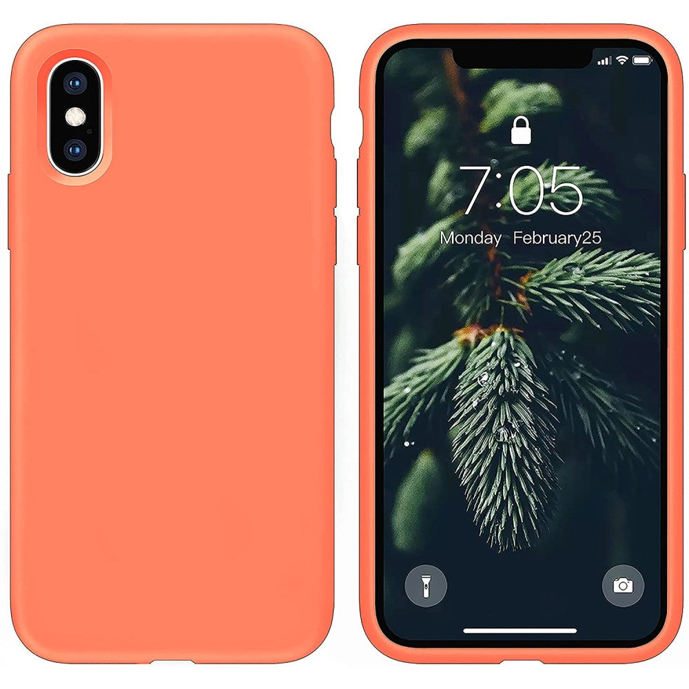 Soft Silicone Case - iPhone X/XS - Peach