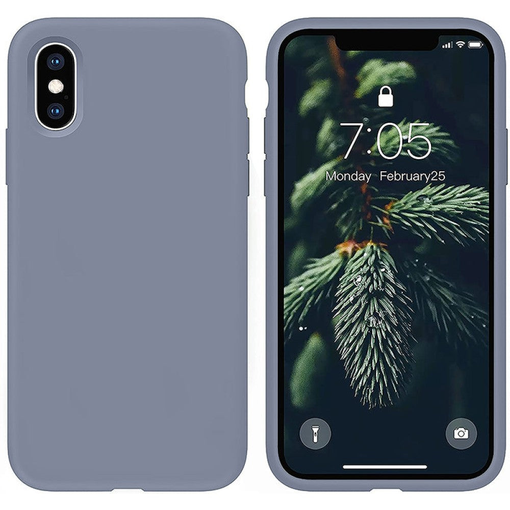 Soft Silicone Case - iPhone X/XS - Slate Gray