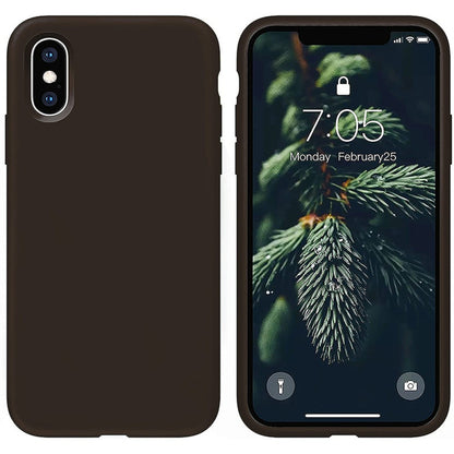 Soft Silicone Case - iPhone X/XS - Brown