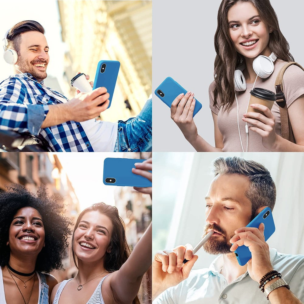Soft Silicone Case - iPhone XS Max - Slate Blue