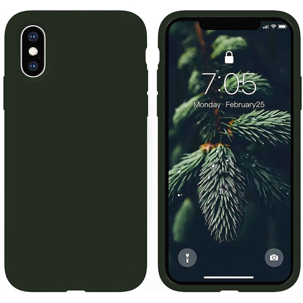 Soft Silicone Case - iPhone XS Max - Dark Marine Green