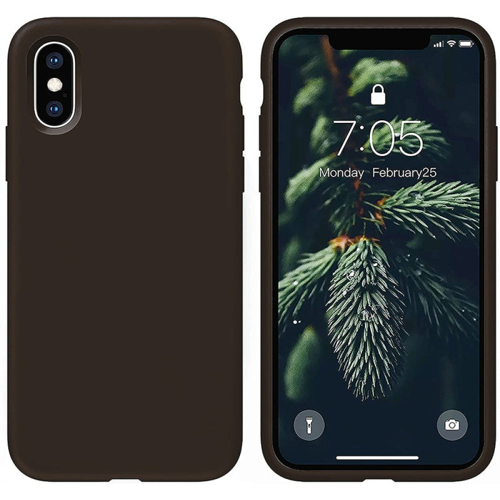 Soft Silicone Case - iPhone XS Max - Brown