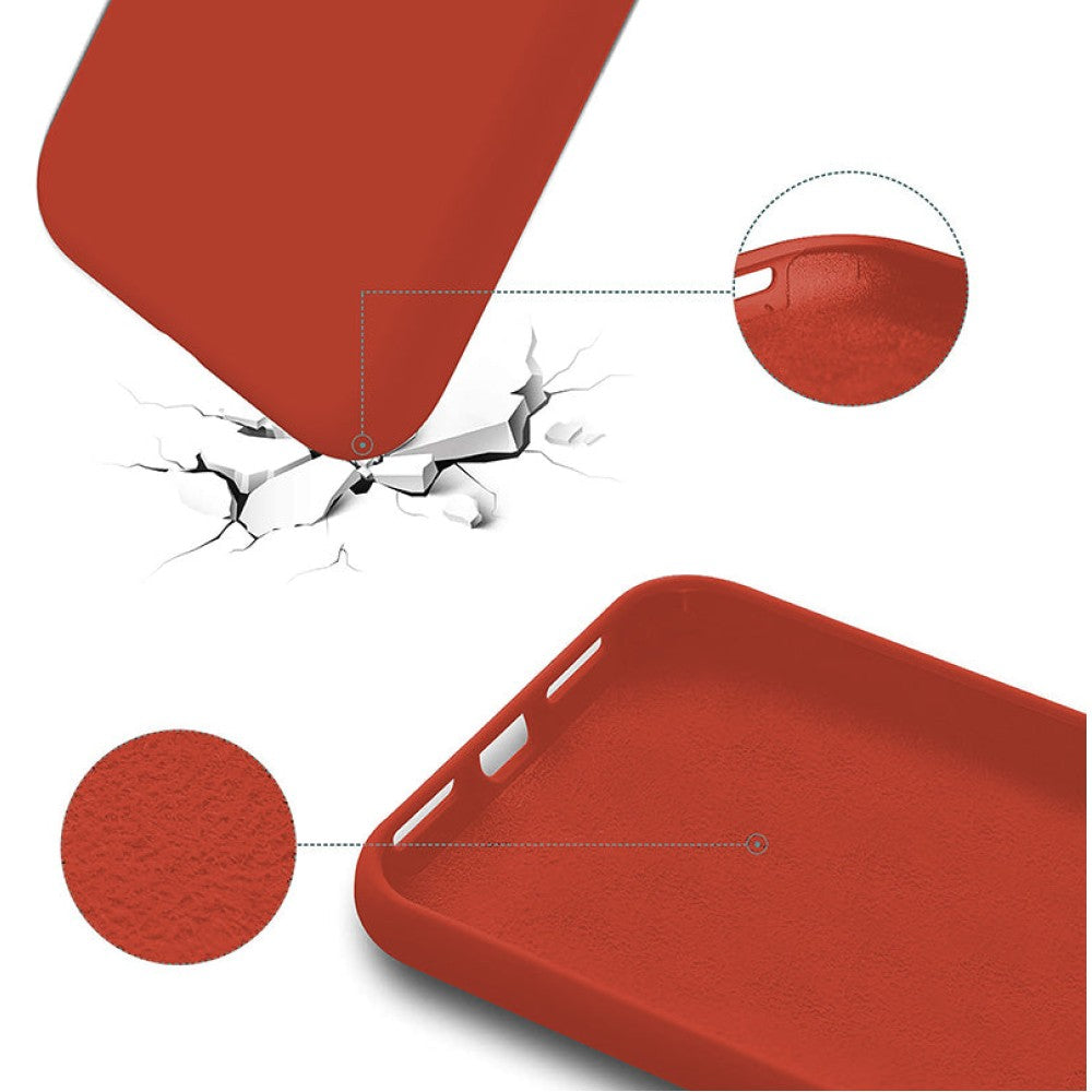 Husa Soft Silicone - iPhone XS Max - Orange Red