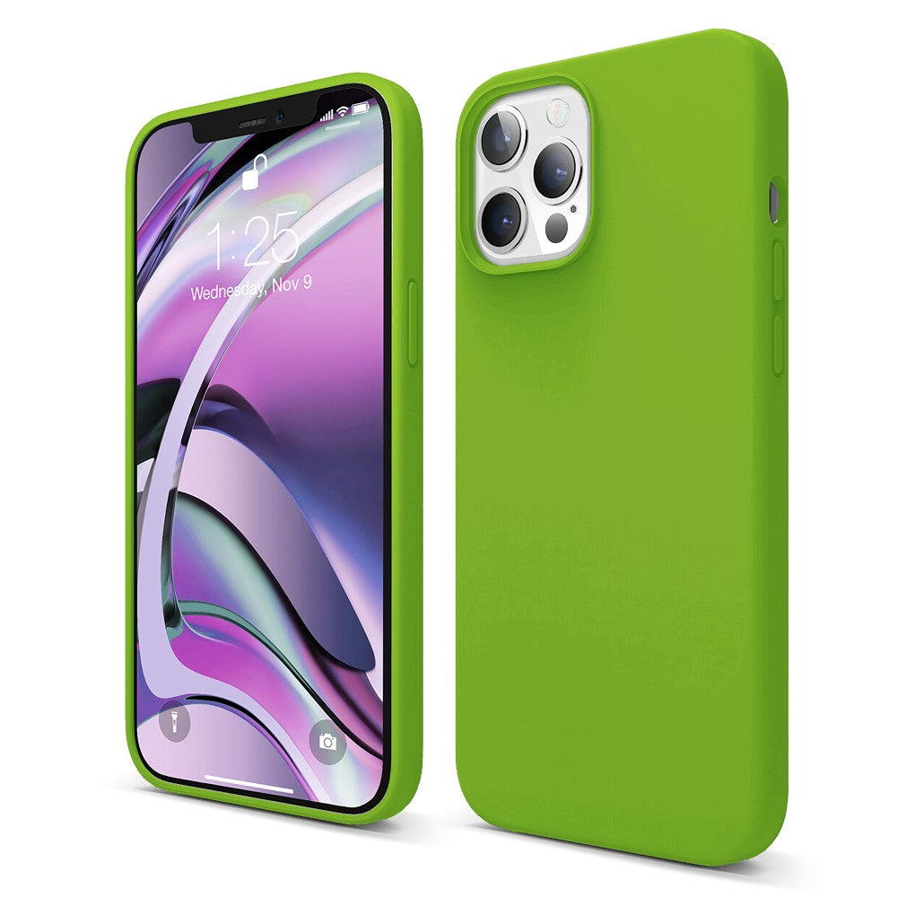 Husa Soft Silicone - iPhone 12/12 Pro - Acid Green