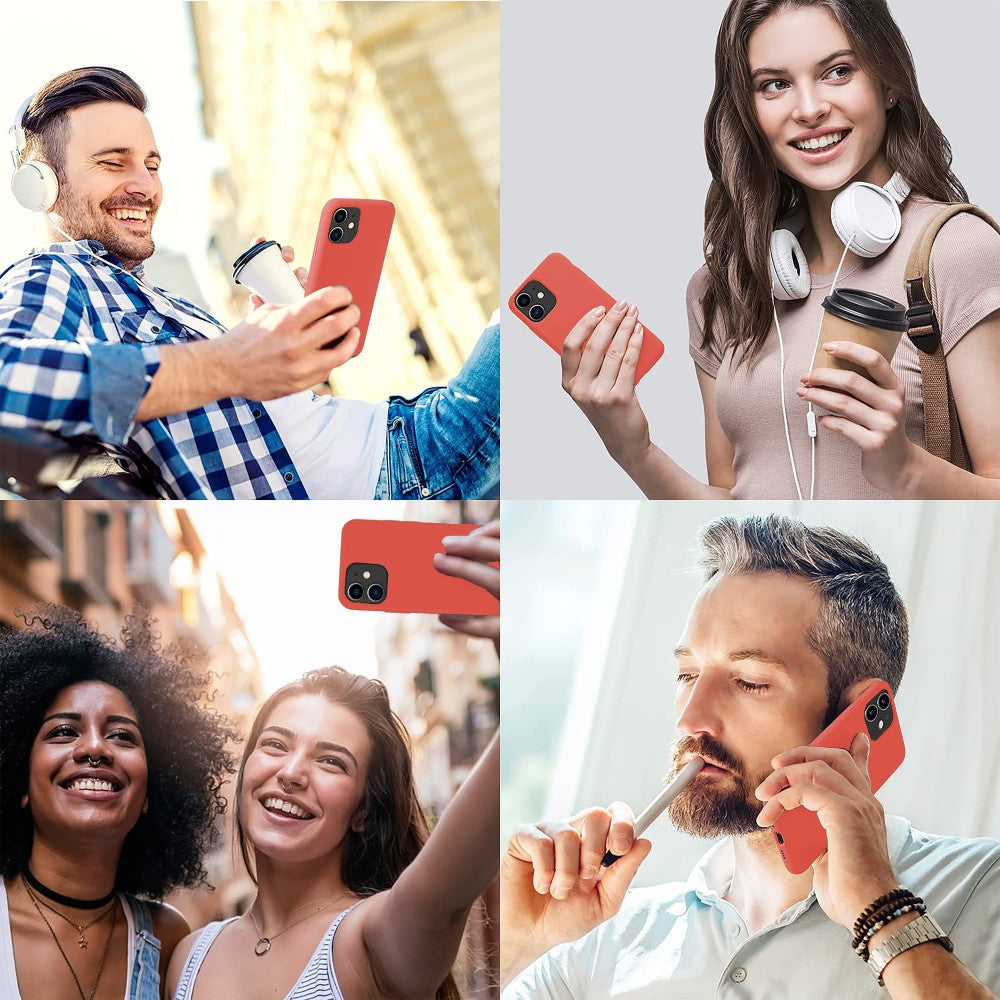 Husa Soft Silicone - iPhone 12 Mini - Orange