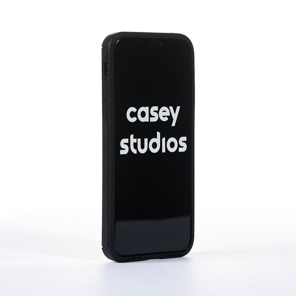 Grained Leather Case - iPhone X/XS - Black